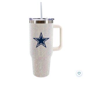 Dallas Cowboys Officially Licensed Game Day Rhinestone Bling 40 oz Tumbler